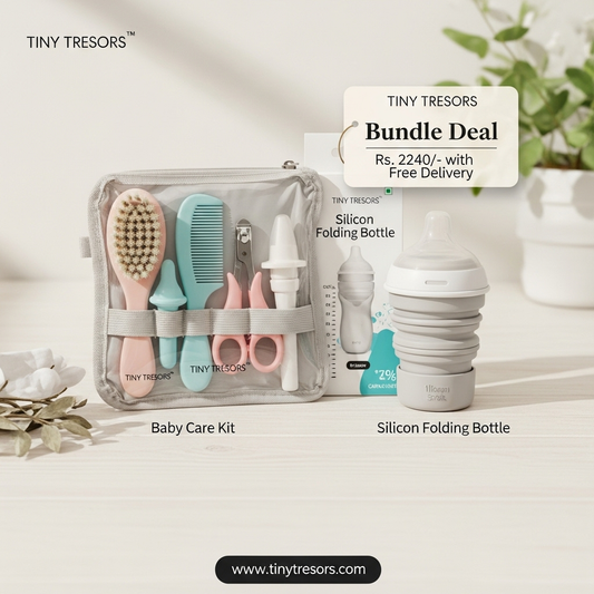 Baby Care kit + Silicon folding bottle